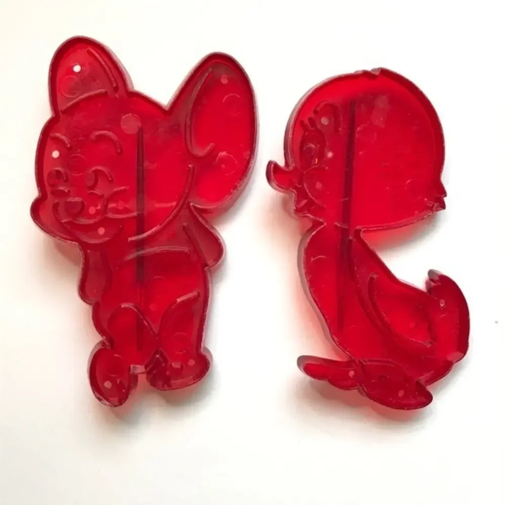 MGM Cartoon Cookie Cutters Lot of 2 Tuffy and Lucky‎ Ducky 1956 Loew’s.